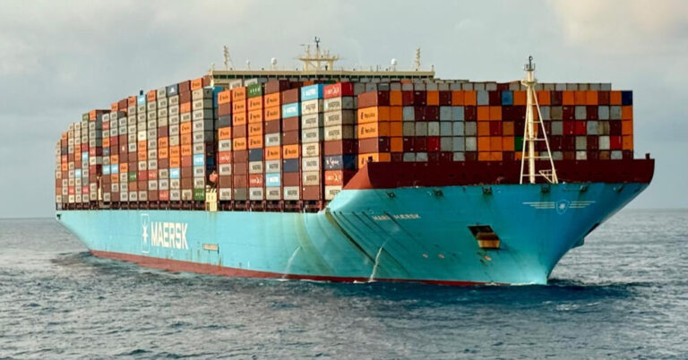 Marie Maersk Resumes Voyage with No Visible Damage From Container
