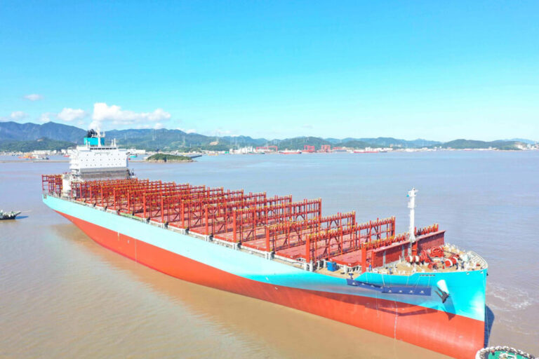 Tsuneishi’s China Shipyard Launches Next-Gen Methanol Containership