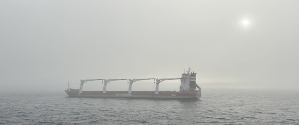 Cargo Ship Thamesborg Remains Grounded on North West Passage