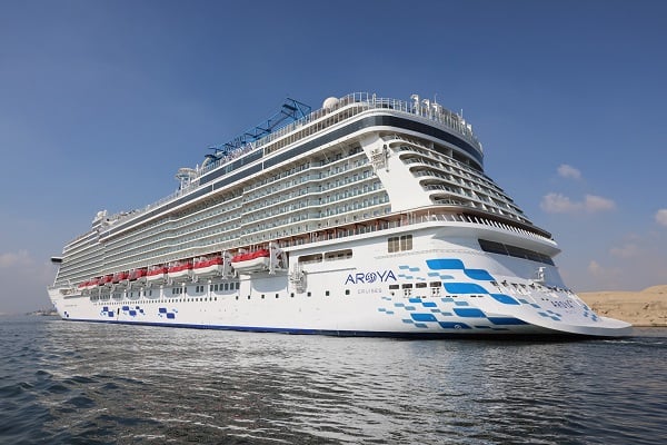 Cruise Ship Transits the Suez Canal Bound for Saudi Arabia