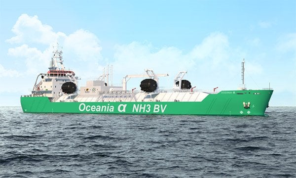MOL is First Shipping Company to Join Australia’s Ammonia Bunkering