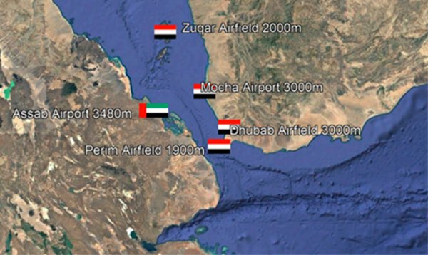 Network of Airfields in Place Along Red Sea and Gulf