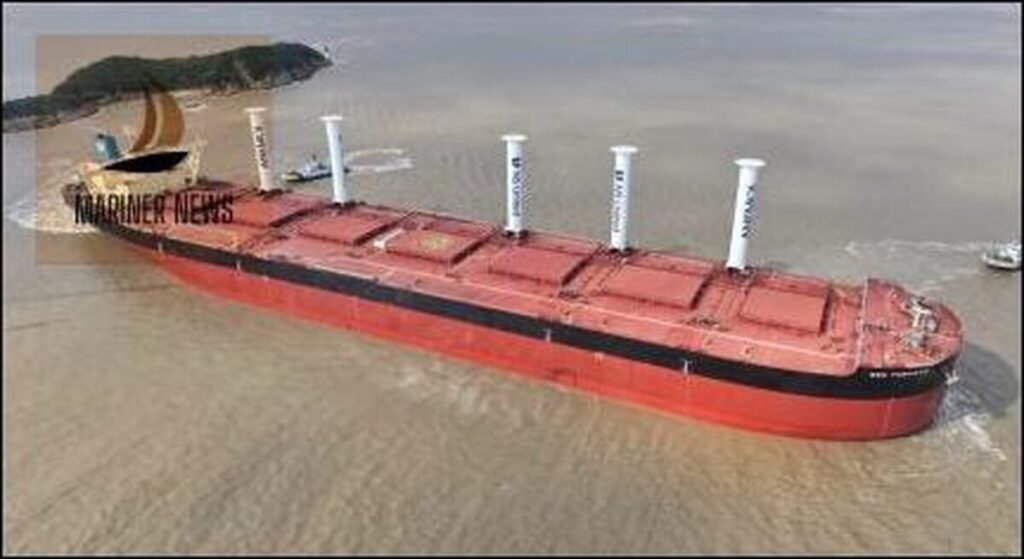Anemoi Installs Rotor Sails on NSU Tubarao for Vale Fleet