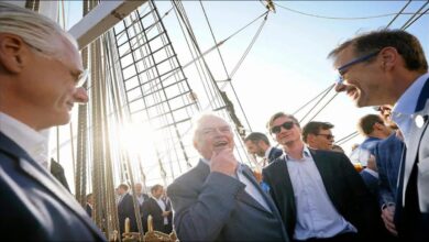 A Nordic American Tankers (NAT) crude oil tanker transports cargo at sea.