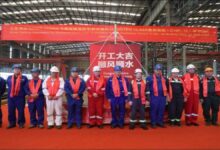 A large CMA CGM container ship, representing the new 15K TEU methanol-fuelled vessel.