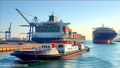 A marine fuel bunkering operation for AZURenergies and Northstar in the ARA region.