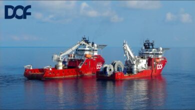 Offshore support vessel conducting subsea operations for DOF Group in Asia Pacific.
