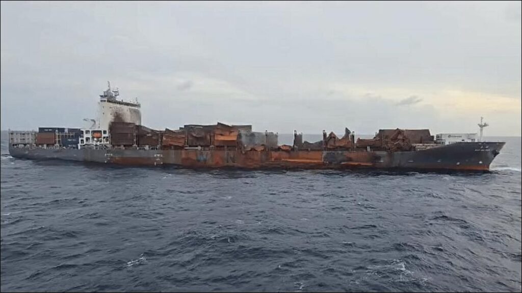 Cargo Discharged from Fire-Damaged ONE & Wan Hai Vessels