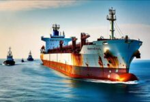 Great Eastern Shipping's VLGC Jag Vishnu sails on the open sea.