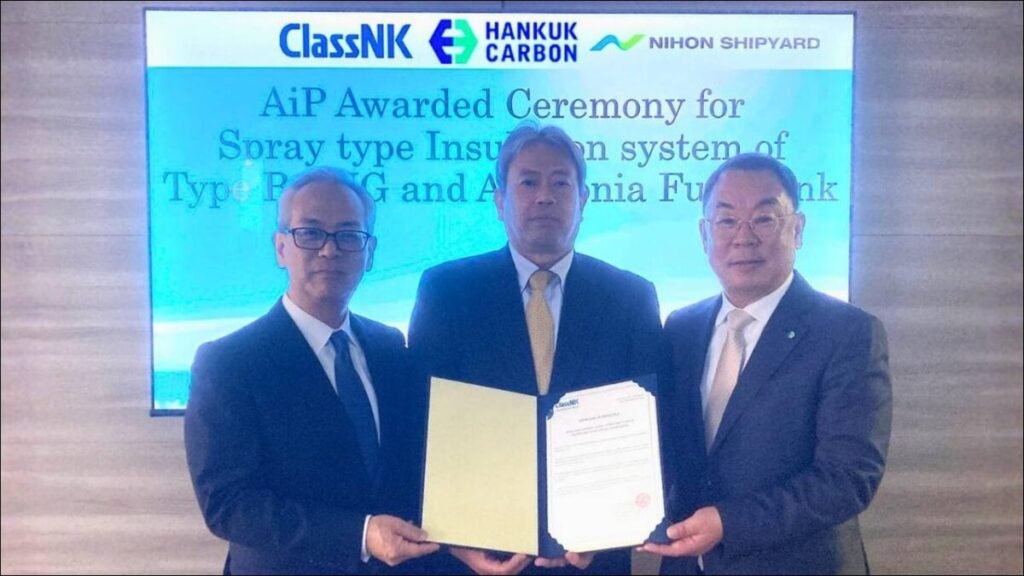 ClassNK AiP for Spray Insulation on LNG & Ammonia Tanks