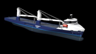Wärtsilä 31 marine engine selected for a Hartman Seatrade heavy-lift vessel.
