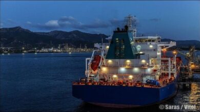 Vitol Bunkers and Saras Bunkering logos integrated, symbolizing their global network merger.