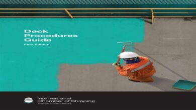 A large cargo vessel sails on open water, representing maritime operations and safety.