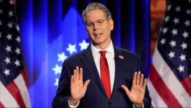 A large oil tanker sailing at sea, representing vessels sanctioned for transporting Iranian oil.