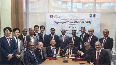 MOL dual-fuel ethane carrier vessel on the ocean.