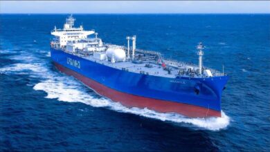 The Al Seer Marine vessel Megrez sails on the ocean.