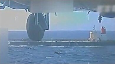 A large oil tanker navigates the open sea, pertinent to international maritime law discussions.