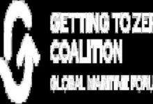 Modern marine engine concept, representing sustainable shipping and alternative fuel innovation.