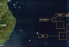 Satellite view of the Russian freighter Sparta IV navigating near Sardinia.