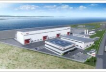Yanmar's new factory for developing and testing hydrogen marine engines.