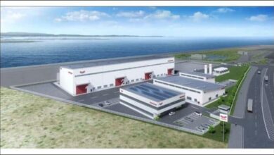 Yanmar's new factory for developing and testing hydrogen marine engines.
