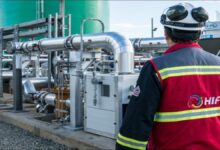 HIF Global and eFuel One logos, signifying their e-methanol partnership for green shipping.