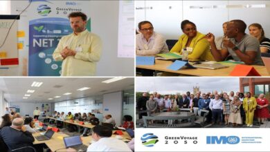 Participants in a training session on green marine fuels for sustainable shipping.