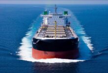 China's methanol-fuelled river-sea vessel Innovation 19 sails on its maiden voyage.