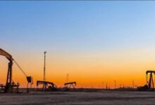 Offshore oil rig producing crude oil, relevant to market prices and US-Iran talks.