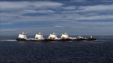 Kongsberg Maritime designed methanol-ready product tanker for Transpetro sailing on the ocean.