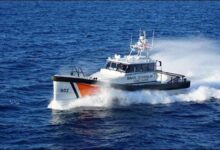 A Turkish Coast Guard SAR boat on patrol, investigating Black Sea maritime security.