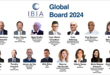 Adrian Tolson, the new IBIA Chairman, looks directly at the camera.