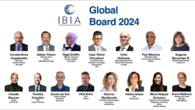 Adrian Tolson, the new IBIA Chairman, looks directly at the camera.