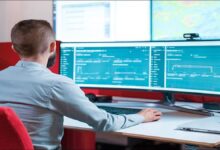 Everllence PrimeServ Assist digital monitoring center in Copenhagen, showing screens for maritime operations.