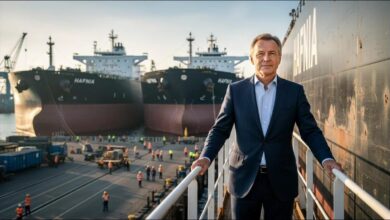 Hafnia Limited company logo featuring a stylized 'H' above the company name.