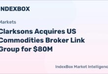 An oil tanker sailing on the ocean, representing crude oil brokerage and global shipping.