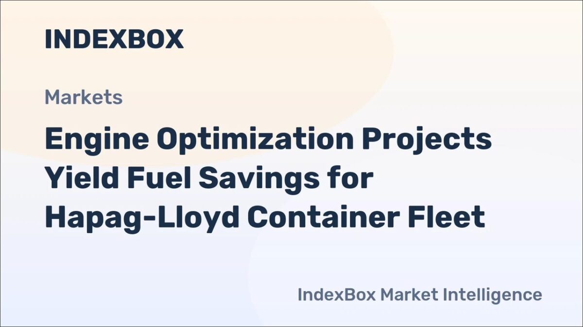 Large container ship sailing on the ocean, representing maritime fuel efficiency.