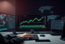 A HYPE cryptocurrency coin and an oil barrel rising on an upward chart.