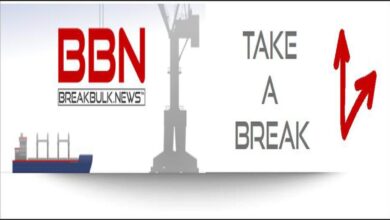 A Finnlines cargo-passenger vessel sails at sea, illustrating maritime shipping and fuel costs.