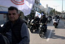 Merchant ship sailing in the Gulf, impacted by the Greek seafarers' strike.