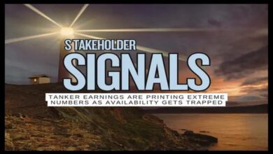 A large crude oil tanker sails on calm waters, symbolizing global oil market shipping.