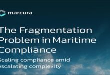 Marcura logo, representing solutions for maritime compliance and sanctions risk.