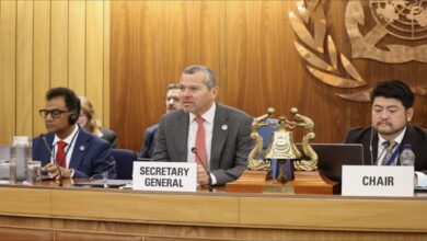 Delegates attend the IMO Sub-Committee on Ship Systems and Equipment meeting.