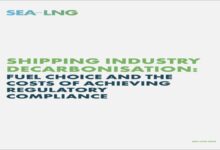 SEA-LNG graphic illustrating an LNG dual-fuel vessel for maritime decarbonization.