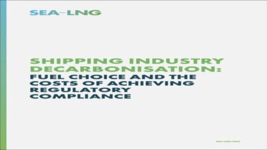 SEA-LNG graphic illustrating an LNG dual-fuel vessel for maritime decarbonization.