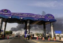 A cargo ship sails through the strategic waters of the Persian Gulf.