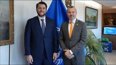 Officials at the IMO discussing Liberia's Net Zero shipping proposal.