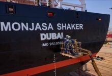 Monjasa's 'Monjasa Shaker' oil tanker sailing on calm waters.
