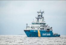 Illustration of Chinese deep-sea mining vessels and submarines operating in deep ocean waters.