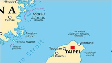 A specialized vessel operates on a subsea telecommunications cable.